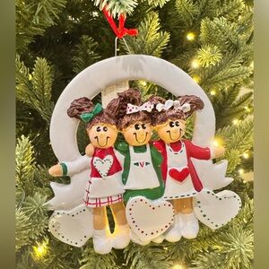 Personalized Ornament Trio Best Friends Sisters
